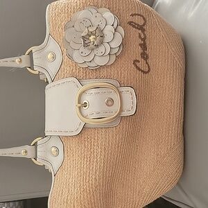 Coach Bleeker straw tote